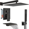 Midanya Shower System with Tub Spout, Bathtub Shower Faucet Set with Square by Midanya