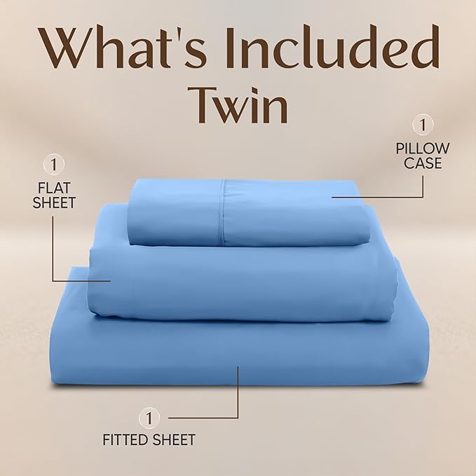 Utopia Bedding Twin Sheet Set – 3 Piece Bed Sheets - Image 3