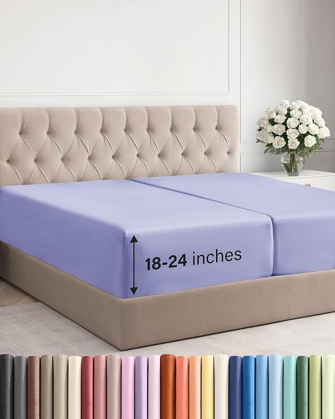 Extra Deep Split King Fitted Sheet by CGKUnlimited