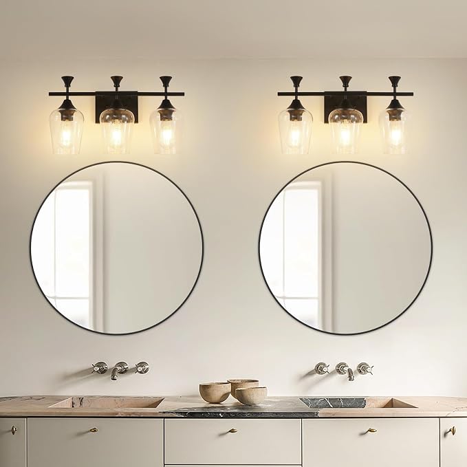 Bathroom Light Fixtures, Matte Black Vanity Lights - Image 6