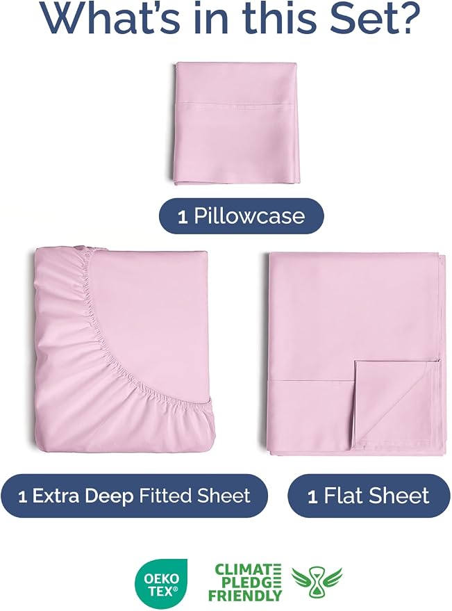 Extra Deep Twin Sheet Set - Image 2