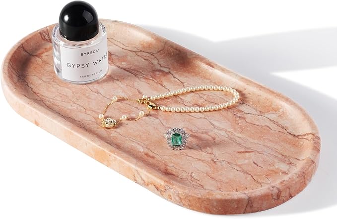Koville Norway Natural Marble Tray, Catchall Tray by Koville