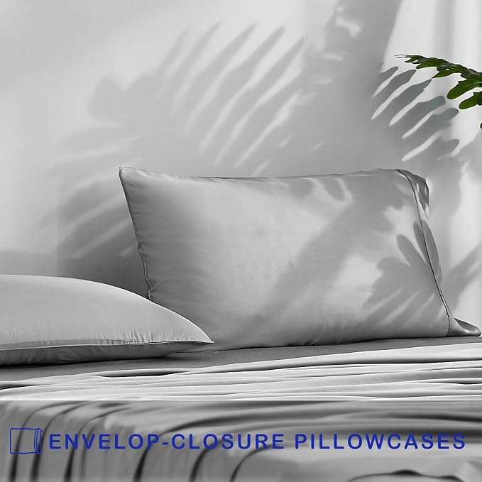 ACCURATEX Cooling Pillow Cases Set of 2, Rayon Derived from Bamboo, Breathable - Image 4