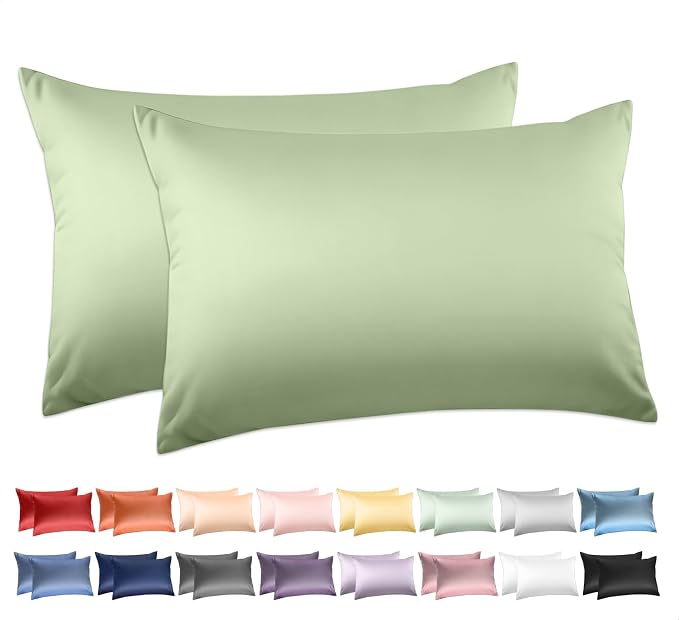 100% Cotton King Pillowcases Set of 2, Deep Dream 600 Thread Count Pillow Cases by DeepDream