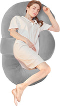 Pregnancy Pillows for Sleeping, E Shaped Maternity Pillow for Pregnant Women by SchnauzerHome
