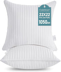 Oubonun 22 x 22 Throw Pillow Inserts, Firm and Fluffy Decorative Square Pillows by Oubonun