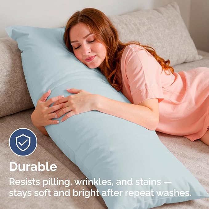 Body Pillowcases Set of 2-20x54 Long Body Pillow Case - Image 4