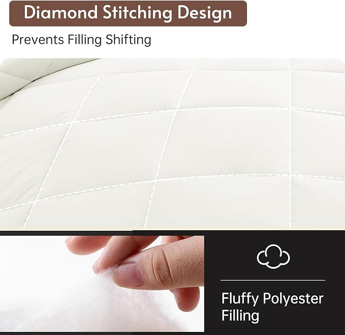 MUXHOMO 7 Pieces Full Comforter Set, Reversible Bed in a Bag Full Size - Image 7