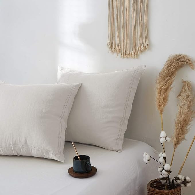 Simple&Opulence 100% French Linen Euro Shams - Image 4