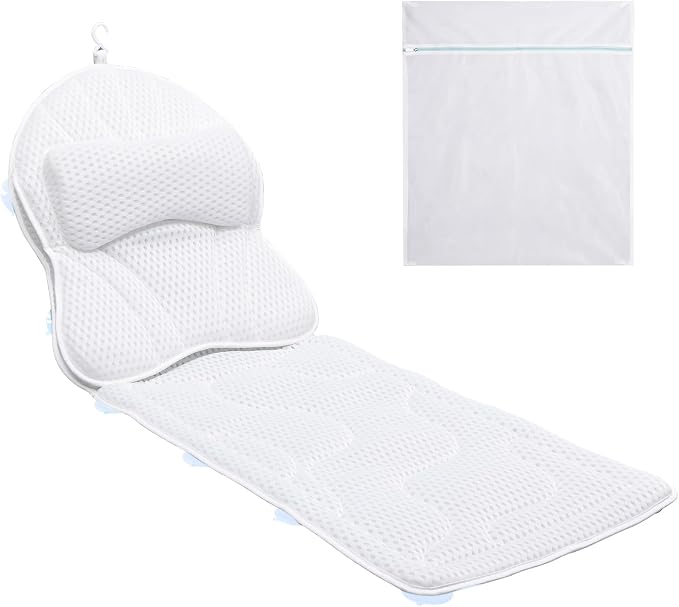 Luxury Spa Bath Pillow, Thick Full Body Cushion by AISEELY