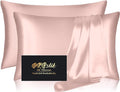 Silk Pillowcase 2 Pack, Natural Mulberry Silk Pillow Case, Anti Acne Silk by HOME
