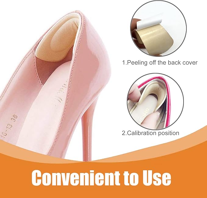 16 Pairs Shoe Filler Heel Pads for Womens Shoes - Image 3