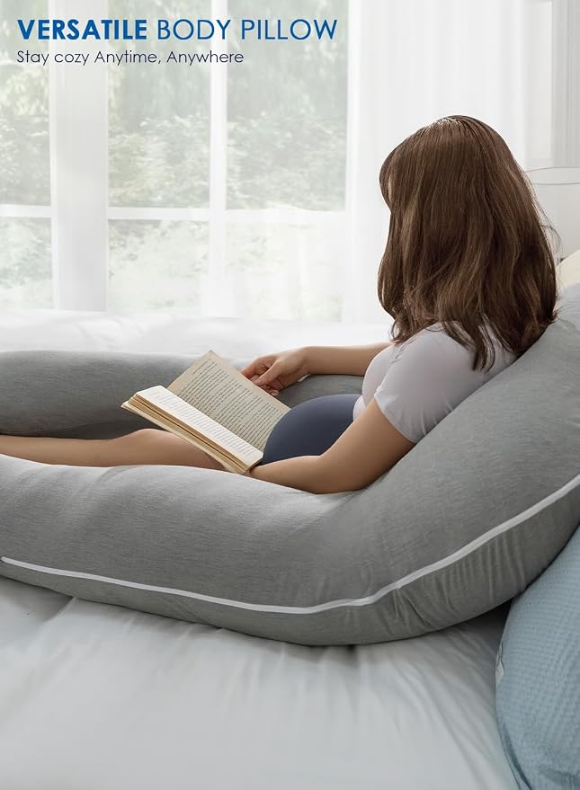 QUEEN ROSE Pregnancy Pillows, Cooling Maternity Pillow - Image 6