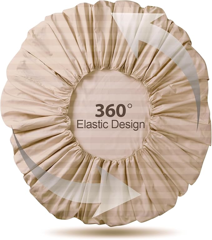 100% Egyptian Cotton Fitted Sheet CK Size, 600 Thread Count, Single Fitted - Image 7