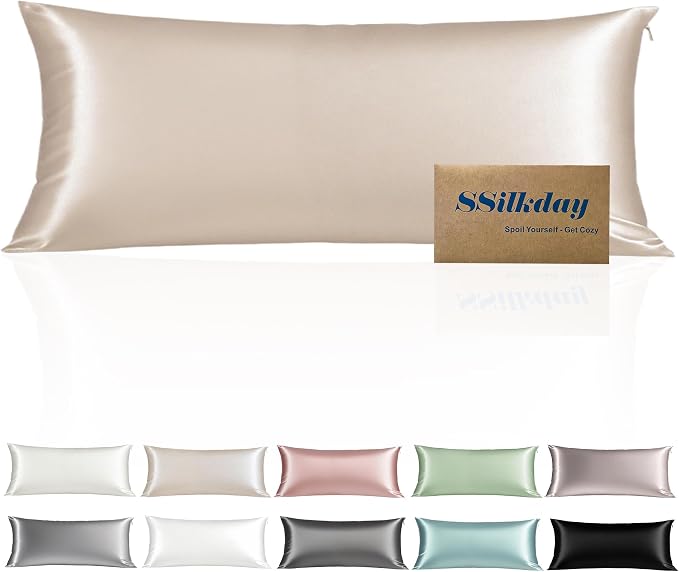 Mulberry Silk Body Pillow Pillowcase by Unknown
