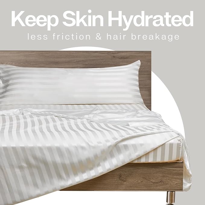 MR&HM Satin Body Pillow Cover, Soft and Breathable Body Pillow Case - Image 5