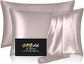 Silk Pillow Cases 2 Pack, Mulberry Silk Pillowcases Standard Set of 2, Anti Acne by HOME