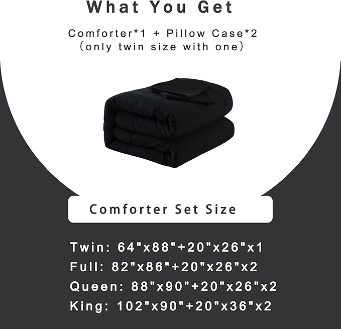 DOWNCOOL King Size Comforter Set -All Season Bedding Comforters Sets - Image 6