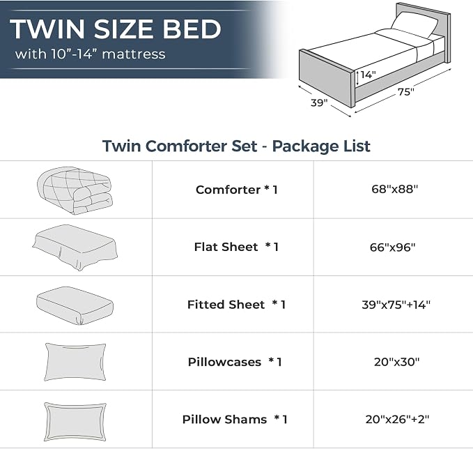HEVUMYI Olive Green Twin Comforter Set - Image 8