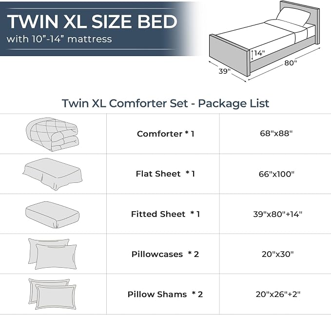 HEVUMYI Cream Yellow Twin-XL Comforter Set - Image 8