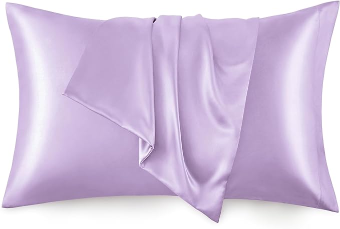 Love's cabin Satin Pillowcase Set of 2 Standard Size 20x26, Cooling Pillow by Lovescabin