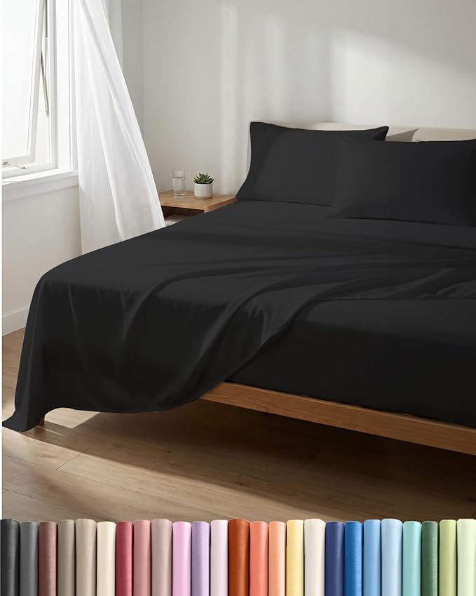 Lightweight 4 Piece Bed Sheet Set Full Size by CGKUnlimited