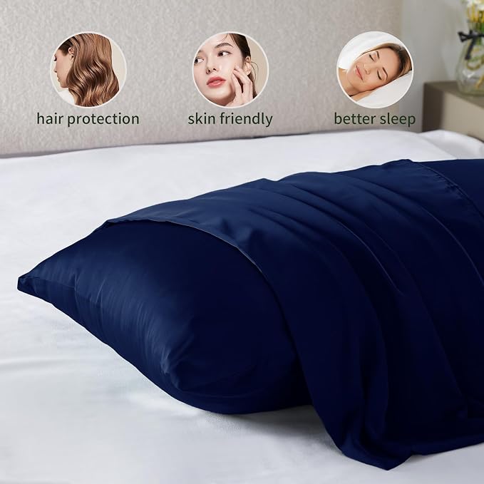 Silk Pillowcase for Hair and Skin Mulberry Silk Pillowcase Soft Breathable - Image 2