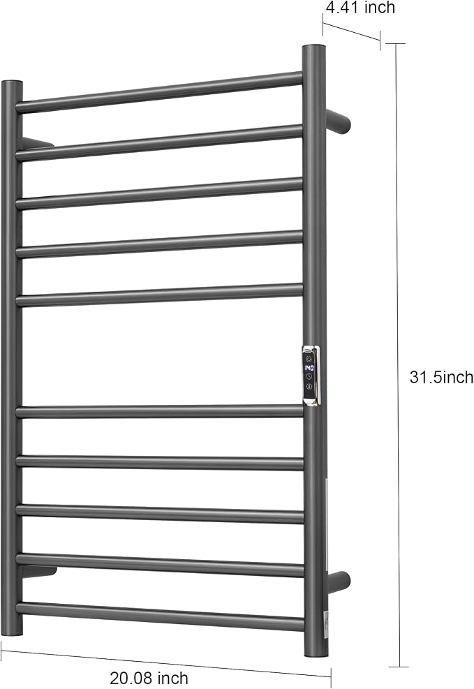 Heated Towel Racks for Bathroom, Wall Mounted Electric Towel Warmer Racks - Image 4