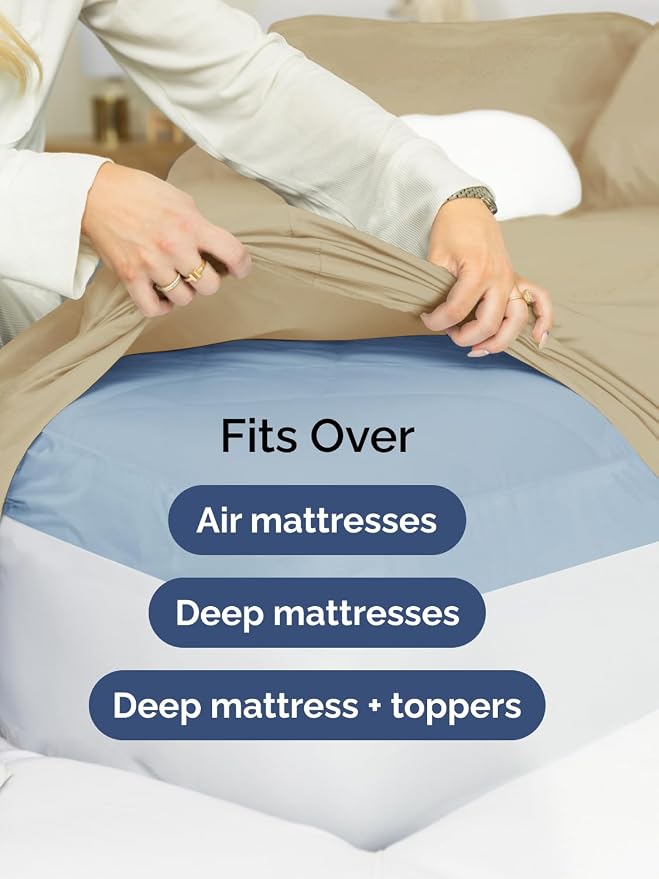 Extra Deep Split King Fitted Sheet - Image 6