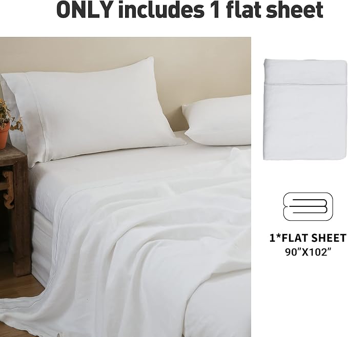 Simple&Opulence French Linen Flat Sheet - Image 6