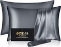 Silk Pillow Cases 2 Pack, Mulberry Silk Pillowcases Standard Set of 2, Anti Acne by HOME