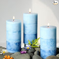 Lilac Scented Pillar Candles by FLAVCHARM