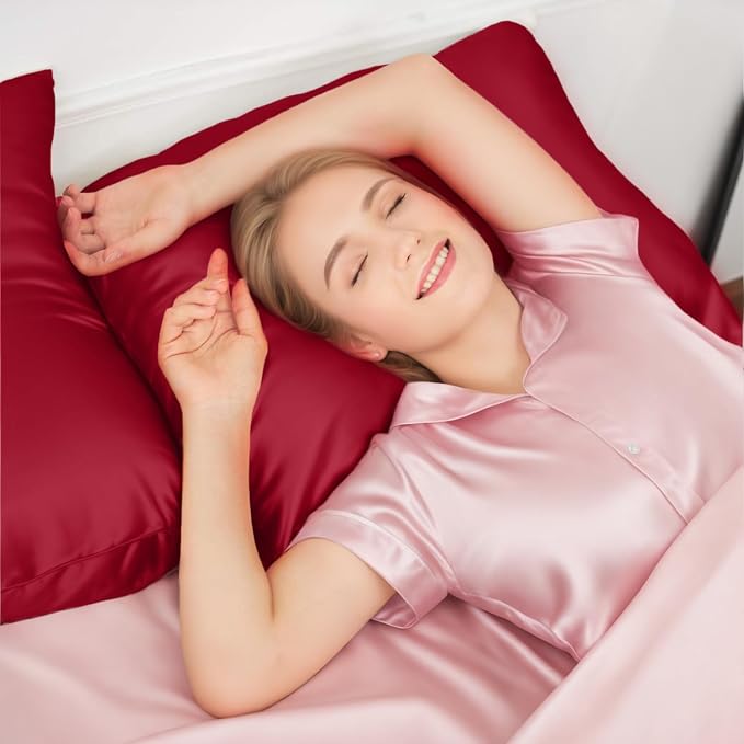 INSSL Silk Pillowcase r Women, Mulberry Silk Pillowcase - Image 2