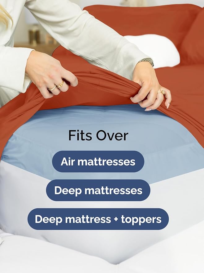 Extra Deep Full Fitted Sheet - Image 6