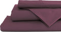 Linen Home 100% Cotton Percale Sheets King Size, Damson Berry, Deep Pocket by LINENHOME