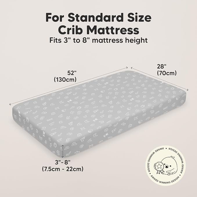 KeaBabies 2-Pack Organic Crib Sheets - Image 2