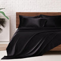 MR&HM Satin Bed Sheets, Queen Size Sheets Set by MRHM