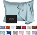 Mulberry Silk Pillowcase for Hair and Skin, Standard Size Cooling Silk Pillow by SIYUAN