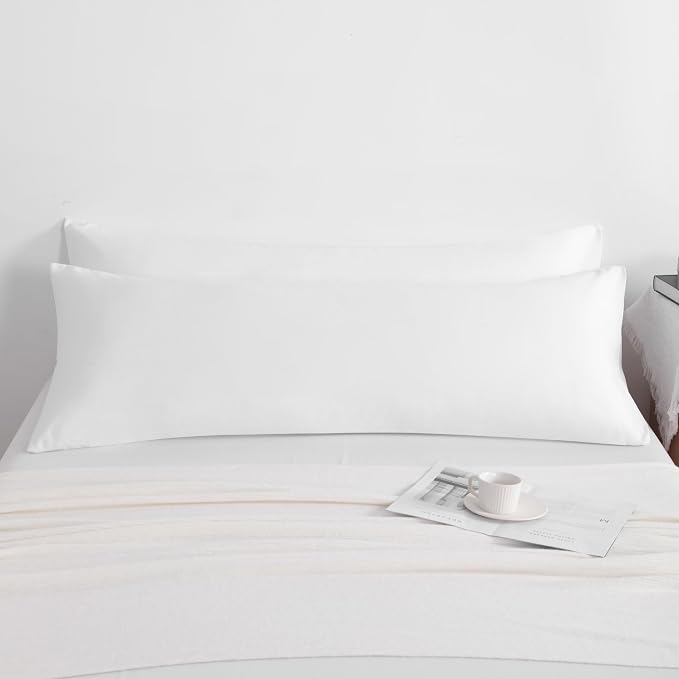 NTBAY Body Pillow Cases Set of 2, 2 Pack Brushed Microfiber 20x54 Pillow Cases - Image 4