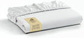 Linen Home 100% Cotton Percale Weave Fitted Sheet, Queen Size, Snow White by LINENHOME