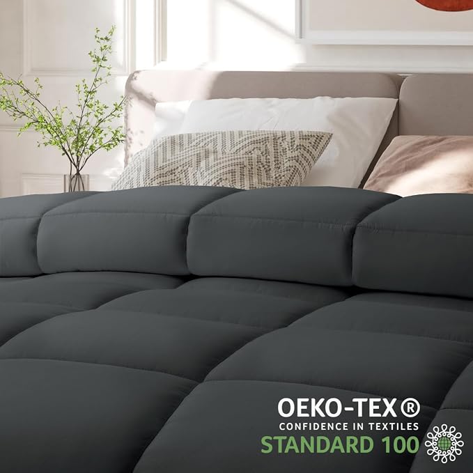 COHOME Oversized Queen Size Comforter, All-Season Quilted Down Alternative - Image 6