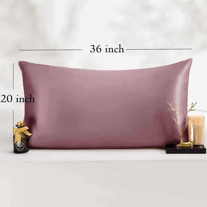 King Satin Pillowcase for Hair 2pc, Similar to Silk Pillow Cases, Easier Care - Image 6