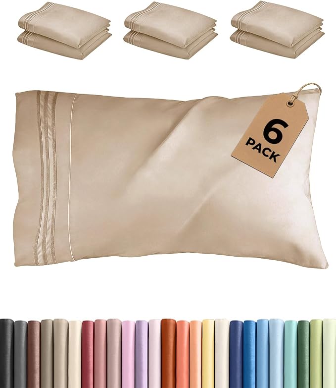 Queen Pillow Cases Set of 6 by CGKUnlimited