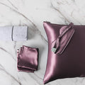 DISANGNI Silk Set: 22 Momme 100% Natural Mulberry Silk Pillow Case & Eye Mask by DISANGNI