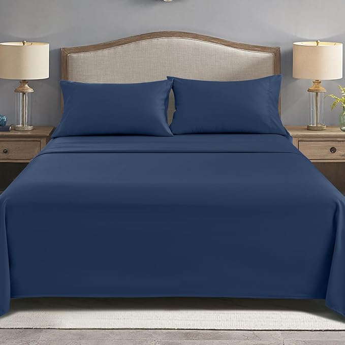 FreshCulture Full Flat Sheets Only, Soft Microfiber Bedding Sheets - Image 7