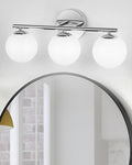 Globe Bathroom Light Fixtures Chrome Vanity Light by foucasalLighting