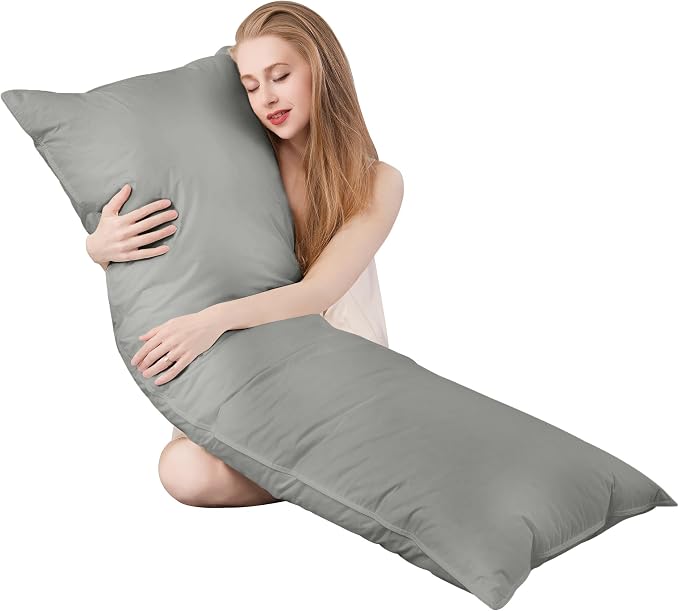 Goose Down Body Pillows for Adults, Large Body Pillow for Side Sleeper - Image 9