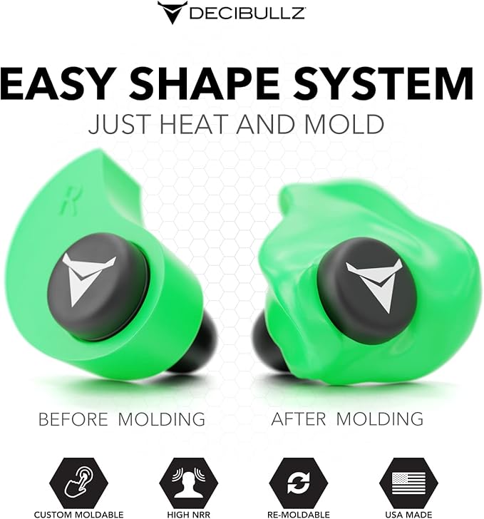 Decibullz - Custom Molded Earplugs, 31dB Highest NRR, Comfortable Hearing - Image 2