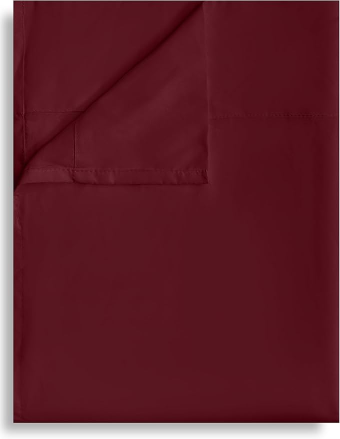 Twin Flat Sheet Only, 1 Pack Top Bed Sheets, Soft Breathable Brushed Microfiber by Culve