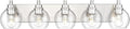 Bathroom Light Fixtures, 5 Light Brushed Nickel Vanity Light, 32 Inch Modern by Metwet